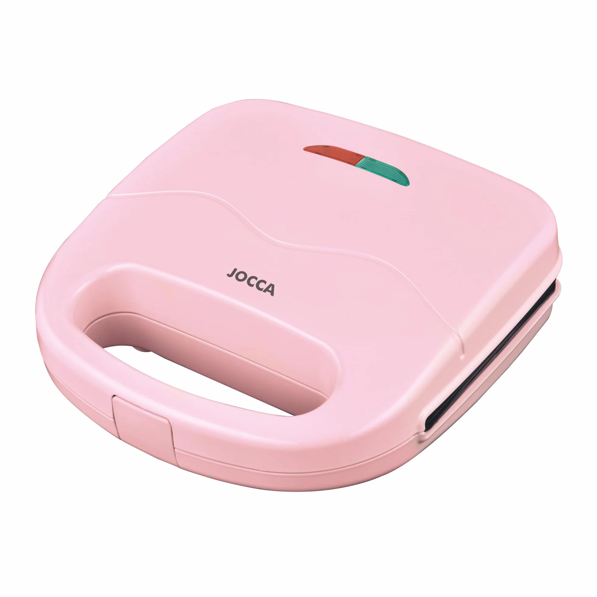 Jocca - Sandwichera rosa 2 rebanadas | Placas grill antiadherentes | Termostato automático | Indicadores luminosos | 750 W | Color rosa Línea Sweet