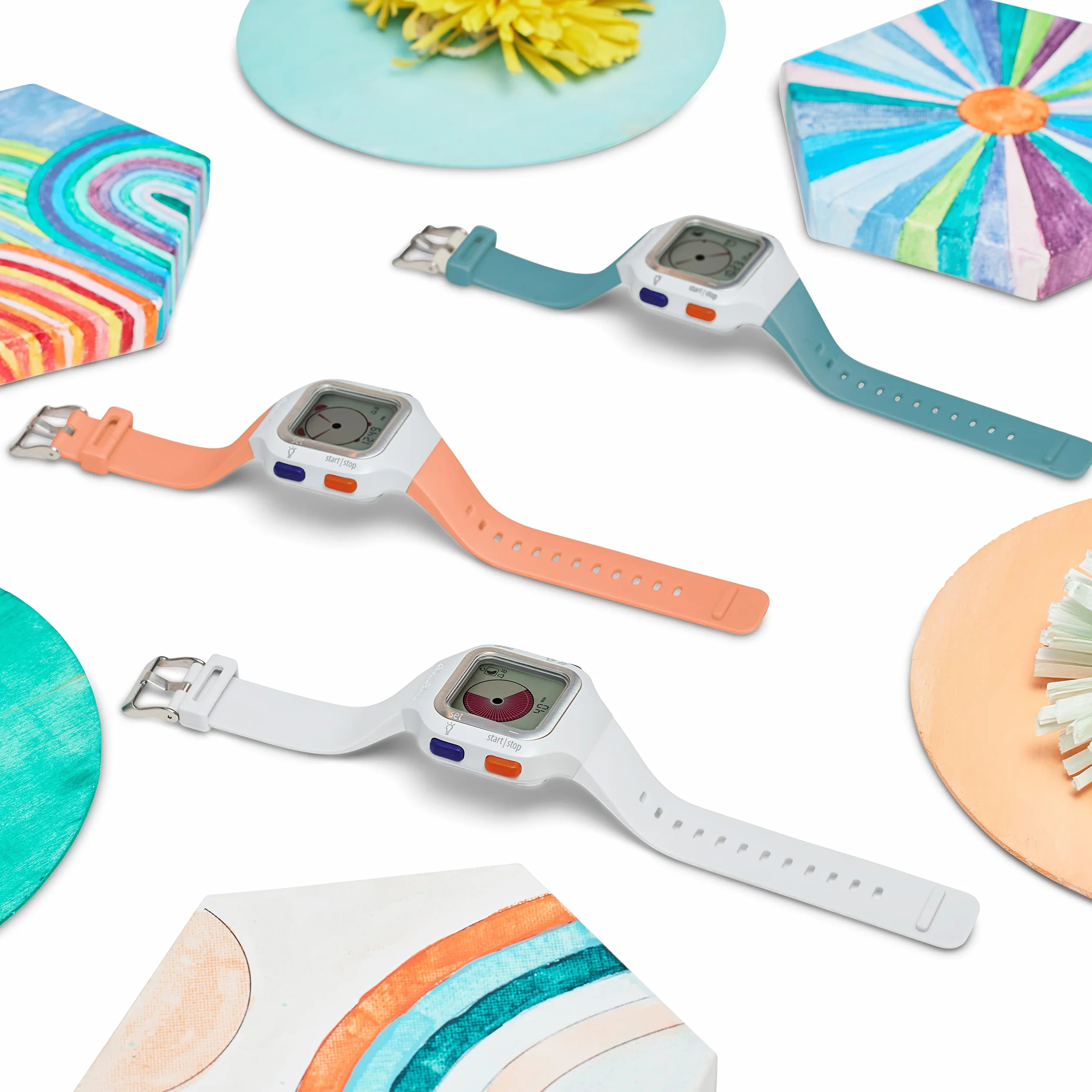 TIME TIMER Reloj — Temporizador de Cuenta Regresiva analógico y Digital Visual de 12 o 24h - para productividad, Aprendizaje, exámenes y Seguimiento de Ejercicios (Verde secuoya, Grande)