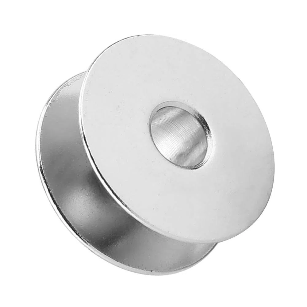 100 Pcs Canillas MáQuina de Coser, Canillas Maquina Coser Industrial, Canillas de Metal para Maquina de Coser, Bobinas de Coser de Metal para MáQuinas de Coser Industriales Universales(sin agujeros)