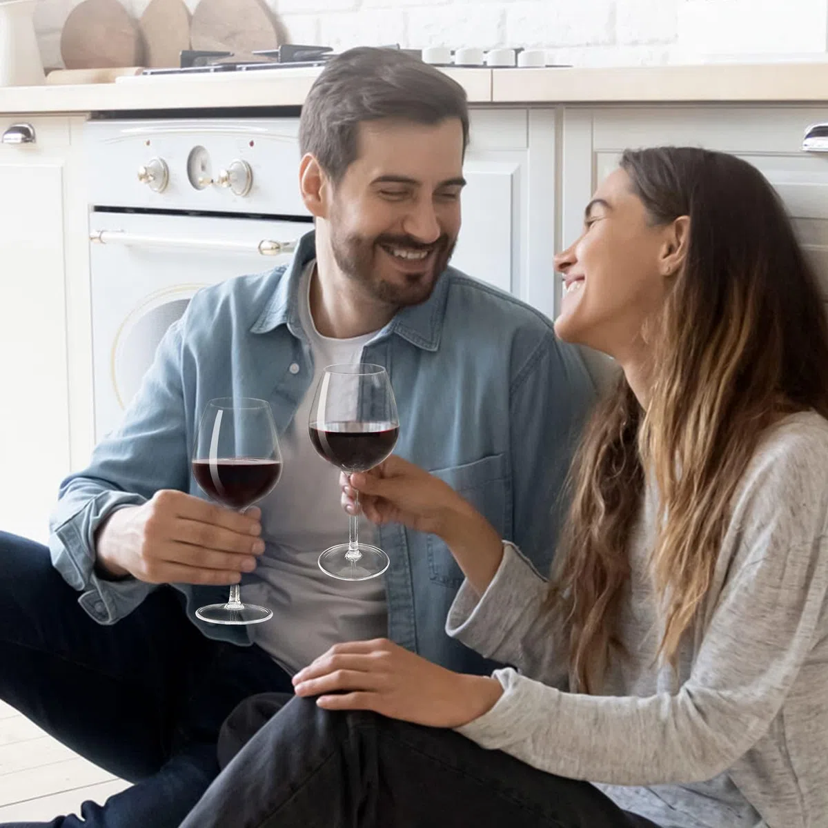Juego de 6 copas de vino de plástico (15 onzas), copas de vino irrompibles con tallo, 100% Tritan y sin BPA, aptas para lavavajillas, impresionantes para piscina, playa, viajes, piscina, camping,