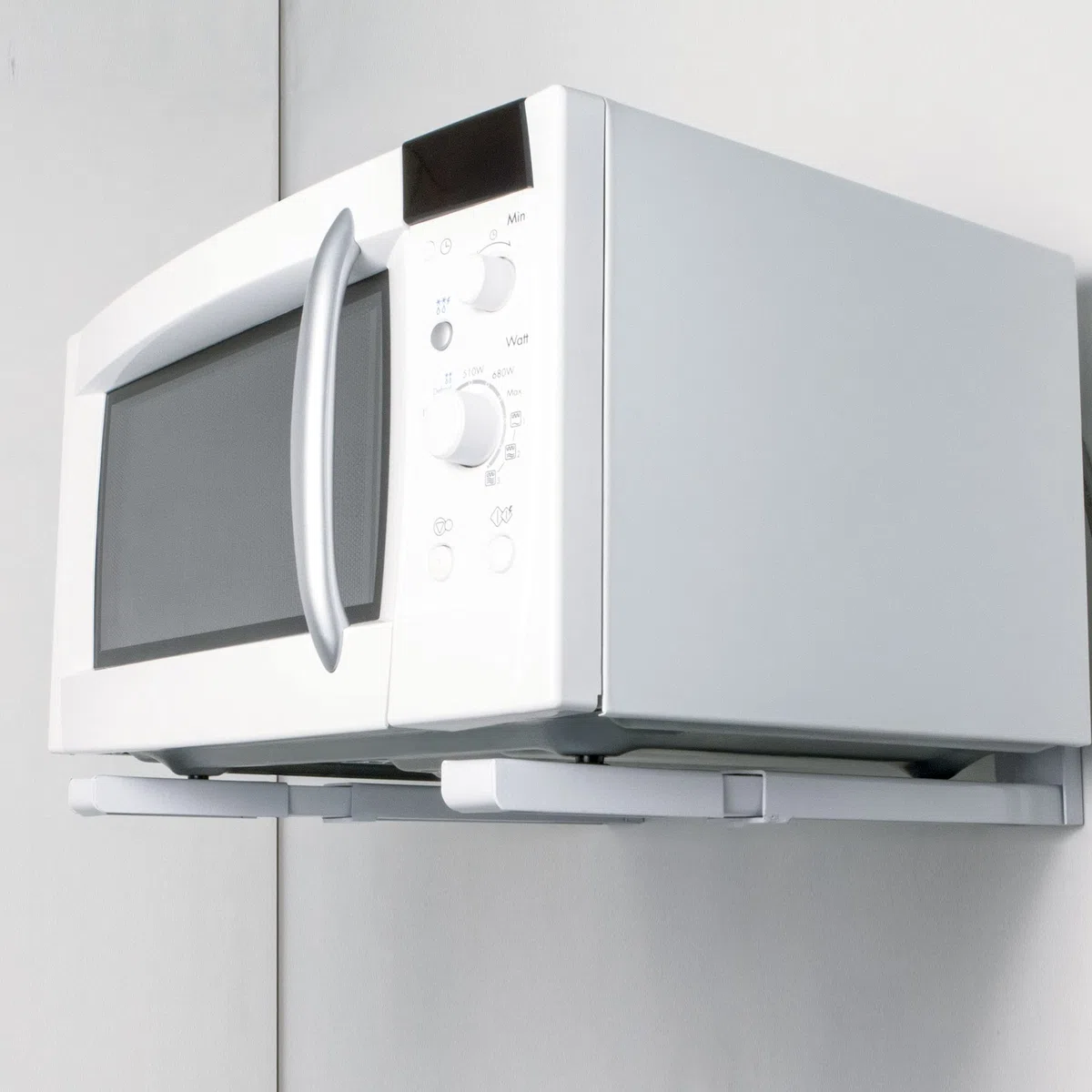 Amig - Soporte Ajustable de Pared para Microondas - Carga Máxima 40kg - Instalación Fácil - Acero Resistente, Negro, Regulable de 36 a 45cm