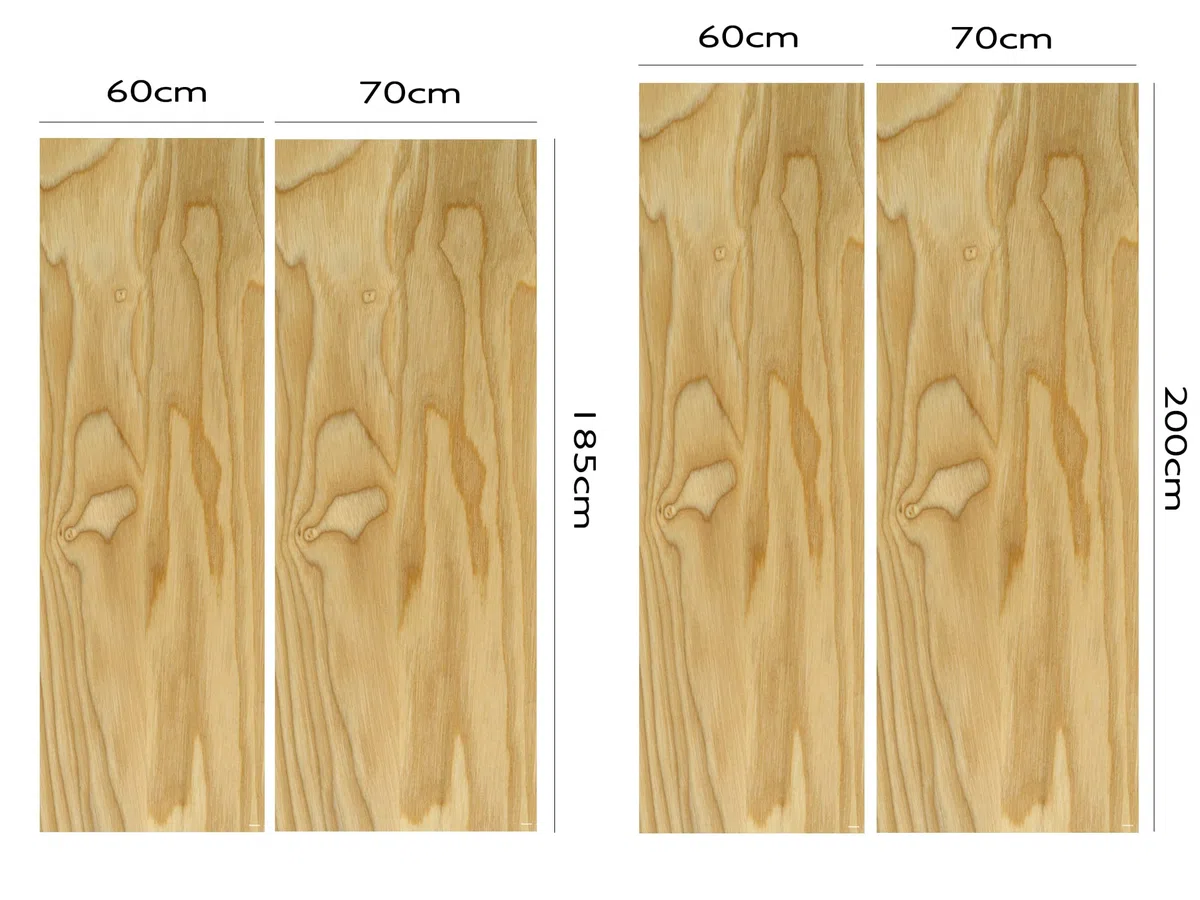 Pegatinas 3D Vinilo para Frigorífico vetas madera|Varias Medidas 200x70cm | Adhesivo Resistente y de Facil Aplicación | Pegatina Adhesiva Decorativa de Diseño Elegante|