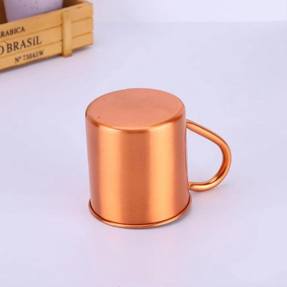 zalati Moscow Mule - Taza de cobre puro sin forro interior para cócteles, café, cerveza, leche y agua