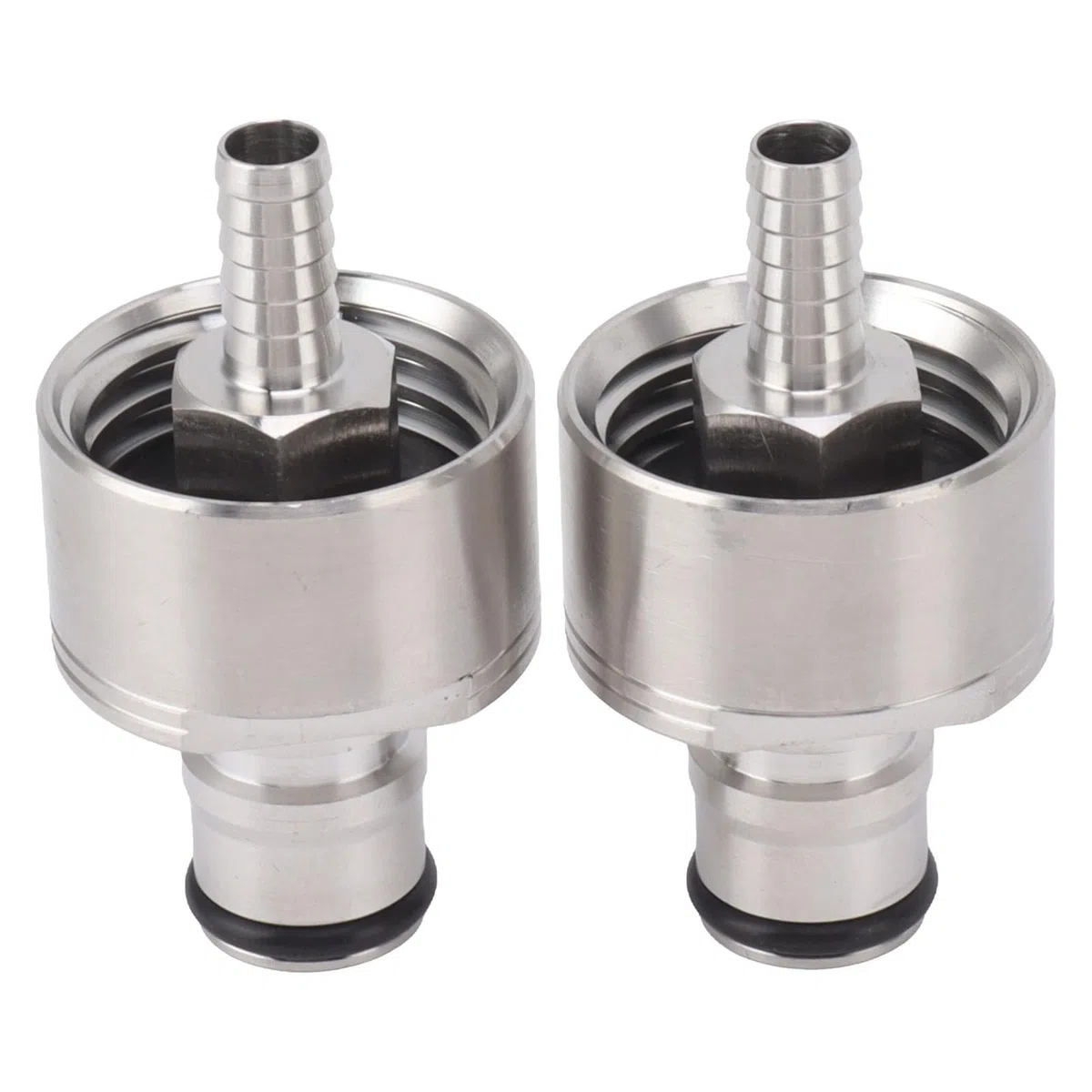 Tapa de Carbonatación de Acero Inoxidable de 2 Piezas para Carbonatación Forzada, Fácil de Instalar, Sellado Seguro para Alimentos, Versátil, Ideal para Uso Doméstico