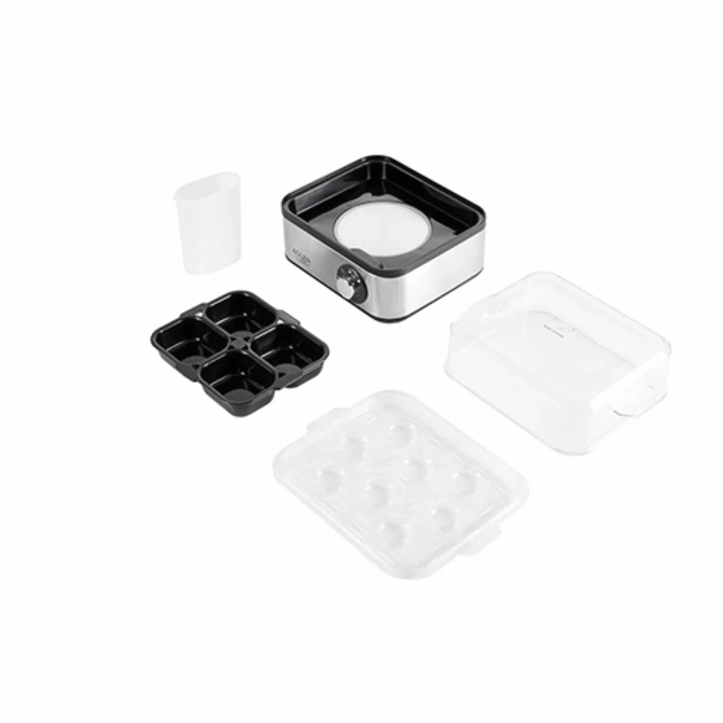 Adler AD4486 Cuece Huevos Eléctrico para 8 Huevos,Acero Inoxidable, Ajuste de Cocción, Protección por sobre Calentamiento, 800W, Libre de BPA