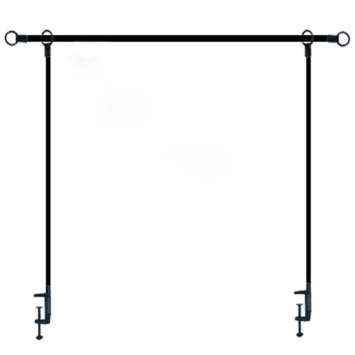 Soporte de varilla sobre la mesa con abrazaderas, marco de arco de hierro ajustable para decoración de fiesta de cumpleaños de boda, decoración de globo negro para el hogar