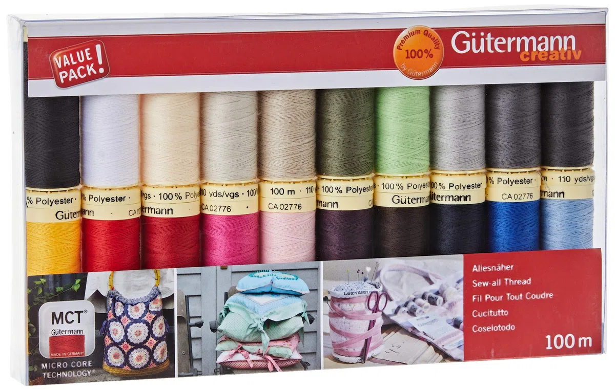 Gütermann Hilo Conjunto, Polyester, Multicolor, 20x 100m, 2000