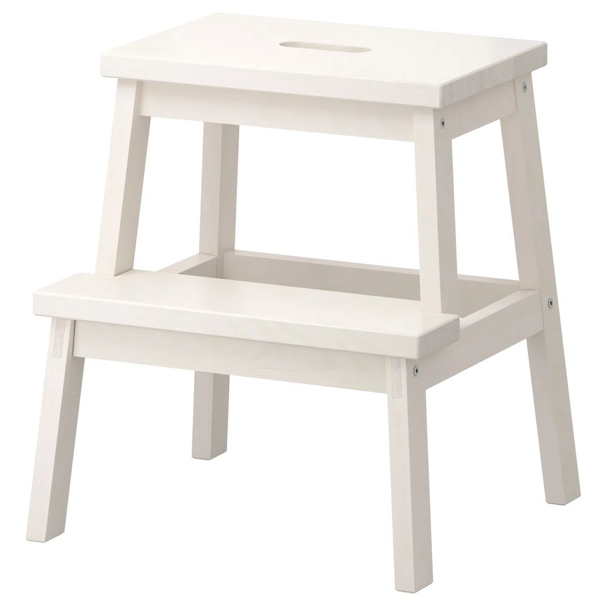 IKEA BEKVÄM - Taburete escalón, 50 cm, color blanco