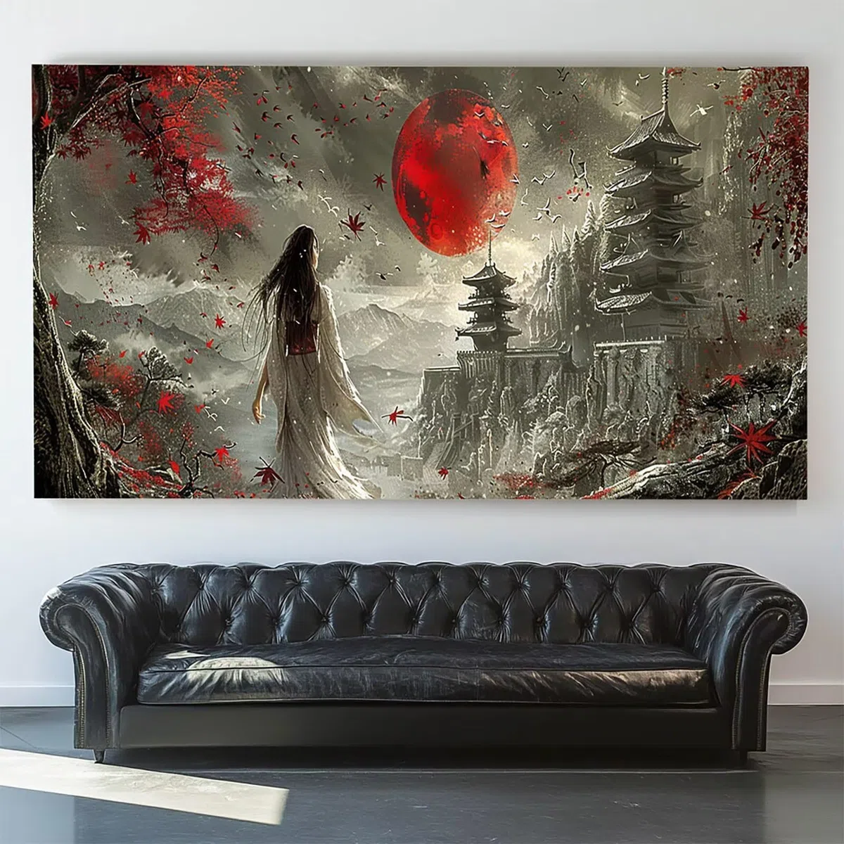 Pintar por Numeros Adultos Luna, Pintar por Numeros Niños Kit Manualidades Adultos Paisaje Cuadros para Pintar por Numeros Pintura Acrílico, Cuadros Decorativos Regalos Para Mujer 80X160cm 7w-D-F