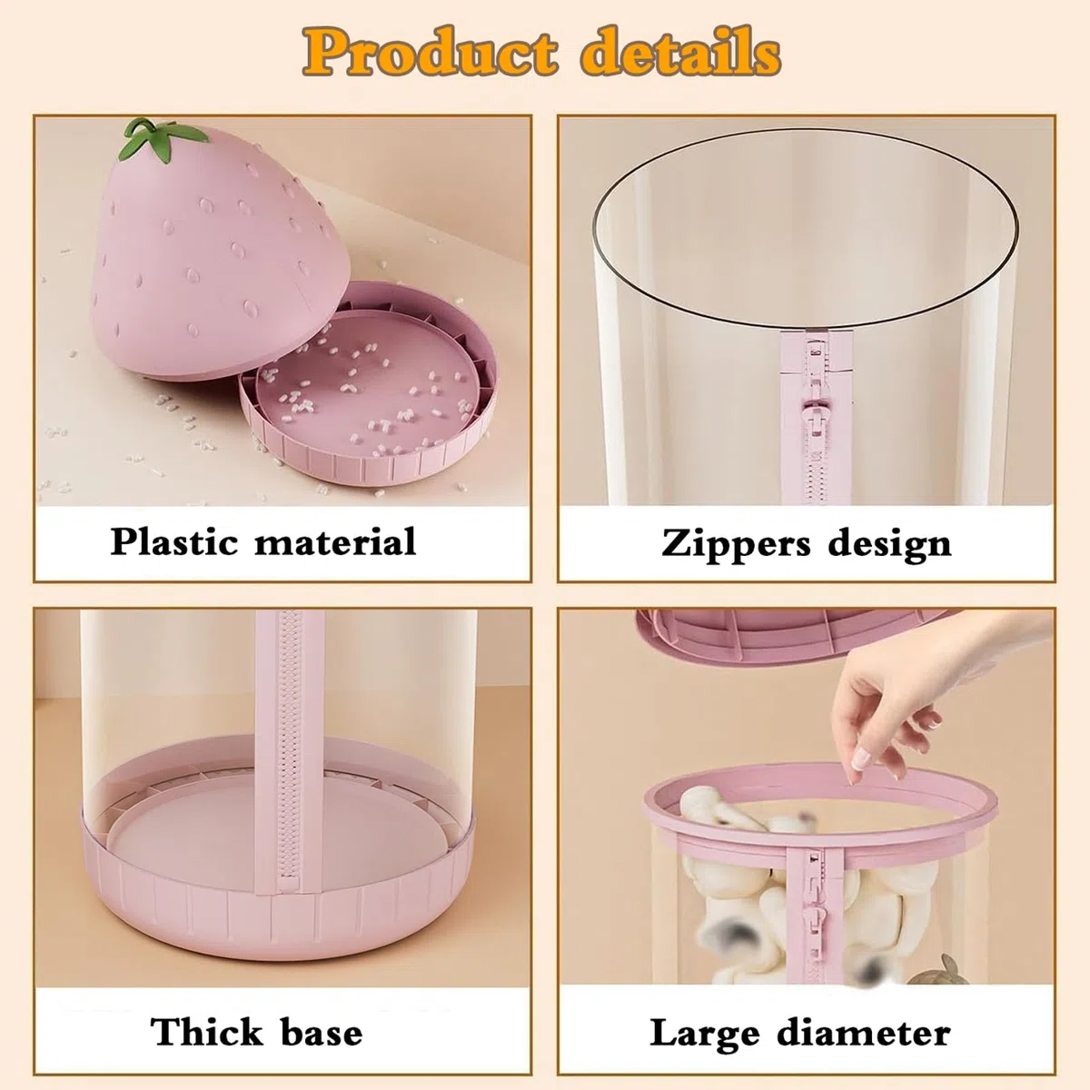 Tubo Organizador de Animales de Peluche,Tubo de Almacenamiento Vertical de Juguetes,Organizador Transparente para Muñecos de Peluche,con Cremallera,para guardería y Salas de Juegos