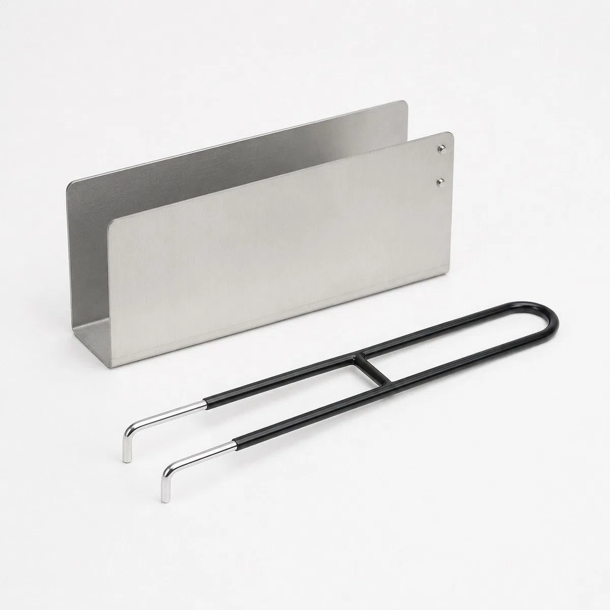 Soporte para Tacos Soporte para Sushi Contenedor de Alimentos Herramienta para Freír de Acero Inoxidable Estructura Rectangular Fácil de Limpiar, 4.2 Cm