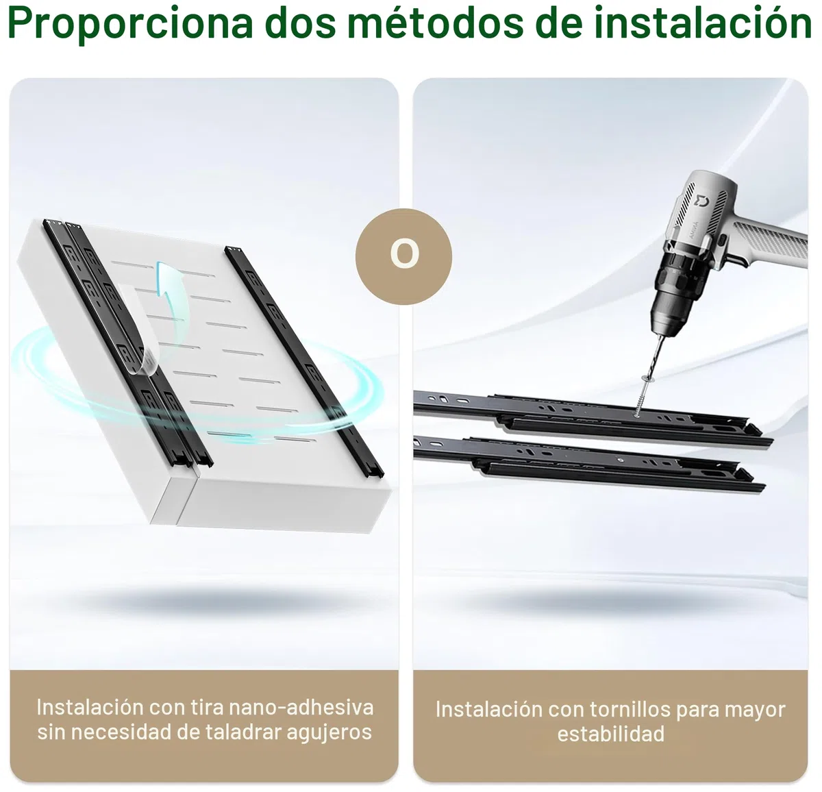 Cajones Extraibles Para Cocina 1 Pack, Cajon Telescopico Adhesivo No Es Necesario Taladrar, Anchura Ajustable Cajones Deslizantes Para Cocina, Organizador Armario Cocina(Blanco 32-50cm)
