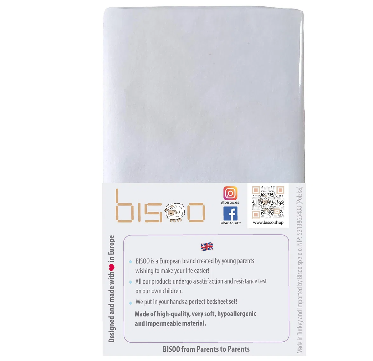 Bisoo 90x190/200cm para Cama Individual Infantil - Sabana Ajustable Protectora Impermeable 2en1 - Sabana Bajera Ajustable + Protector de Colchón - 100% Jersey 160GSM OEKO-TEX (200x90 Blanco)