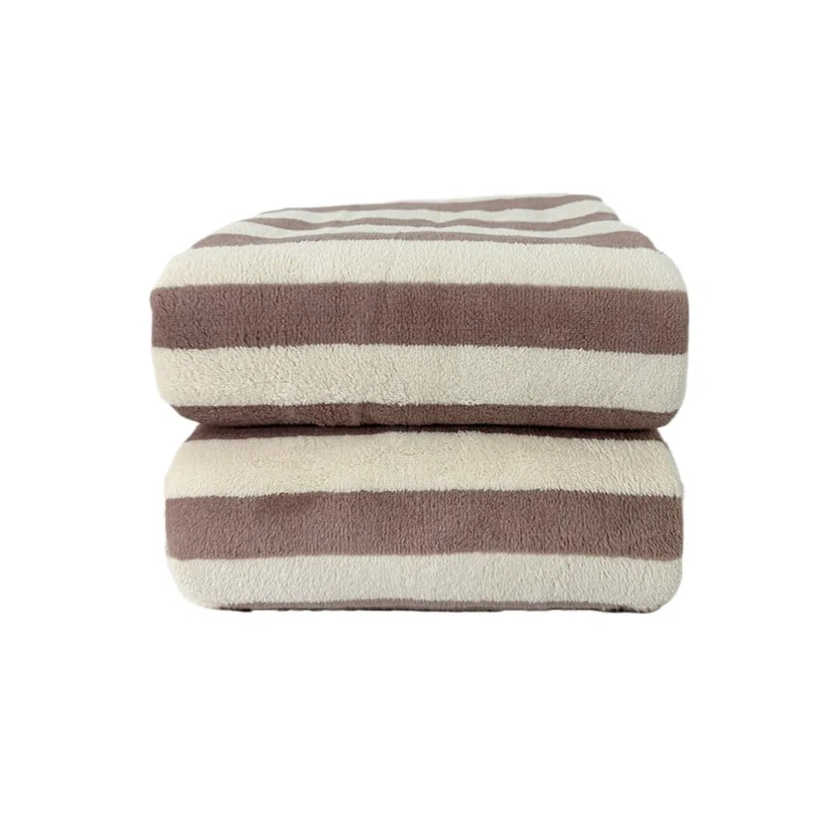 Juego de Toallas baño Lana coralina Engrosada 2 Piezas | Toallas de microfibra con rendimiento absorbente y de secado rápido.(Brown-2pcs)