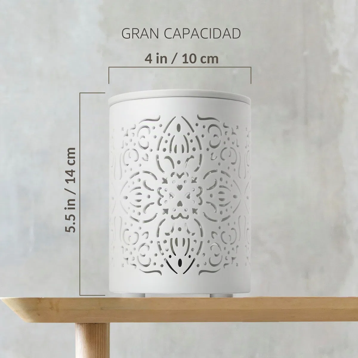Earnest Living Quemadores de cera de fusión Quemador de aceite de cera eléctrica para aceites esenciales, cera derretida, quemador de aceite, cerámica blanca para regalo de aromaterapia