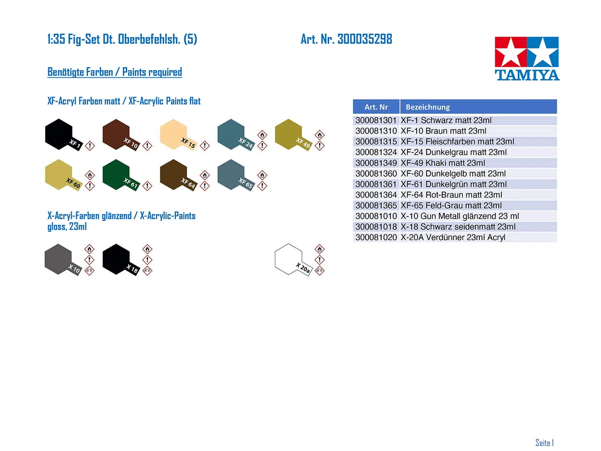 Tamiya - Figura para modelismo Escala 1:35 (35298)