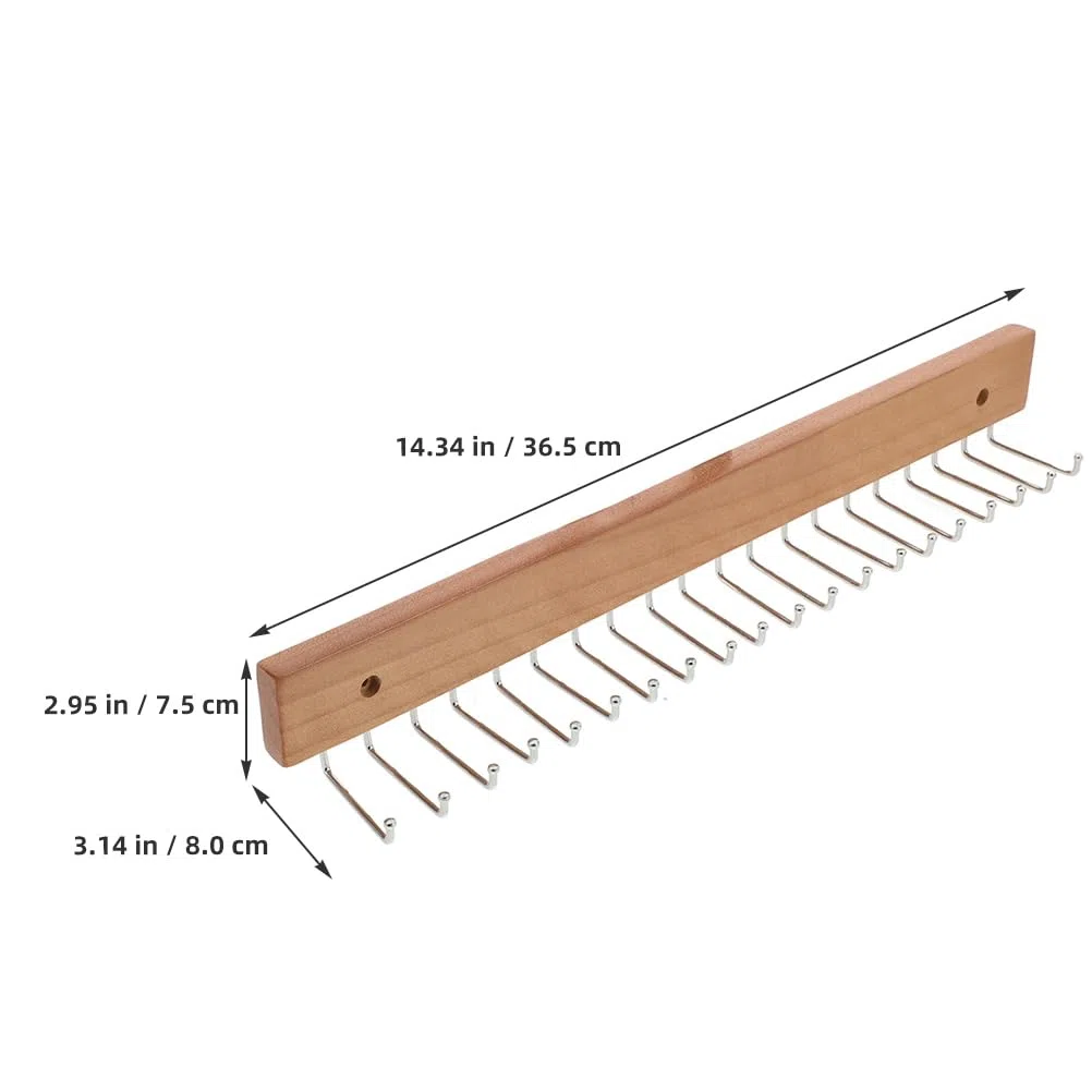 OUNONA Organizador De Pared para Corbatas Y Cinturones 2 Unidades Soporte Multifuncional De Hierro Fácil Instalación para Dormitorio Entrada Y Armario 14.37X1.97X1.89 Pulgadas