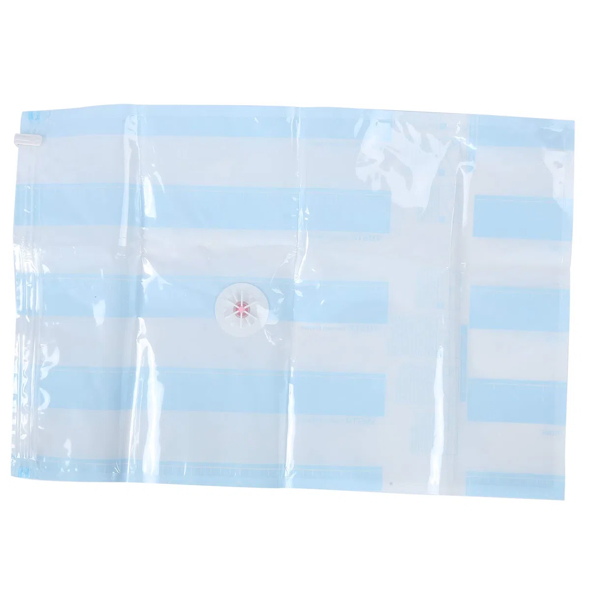 Bolsa de Vacío de Viaje Bolsa de Vacío de Ropa PET PE con Entrada de Aire de 3,5 Cm Cremallera Doble Almacenamiento Reutilizable para Edredones Mantas Ropa de Cama Viajes en Casa Viaje de