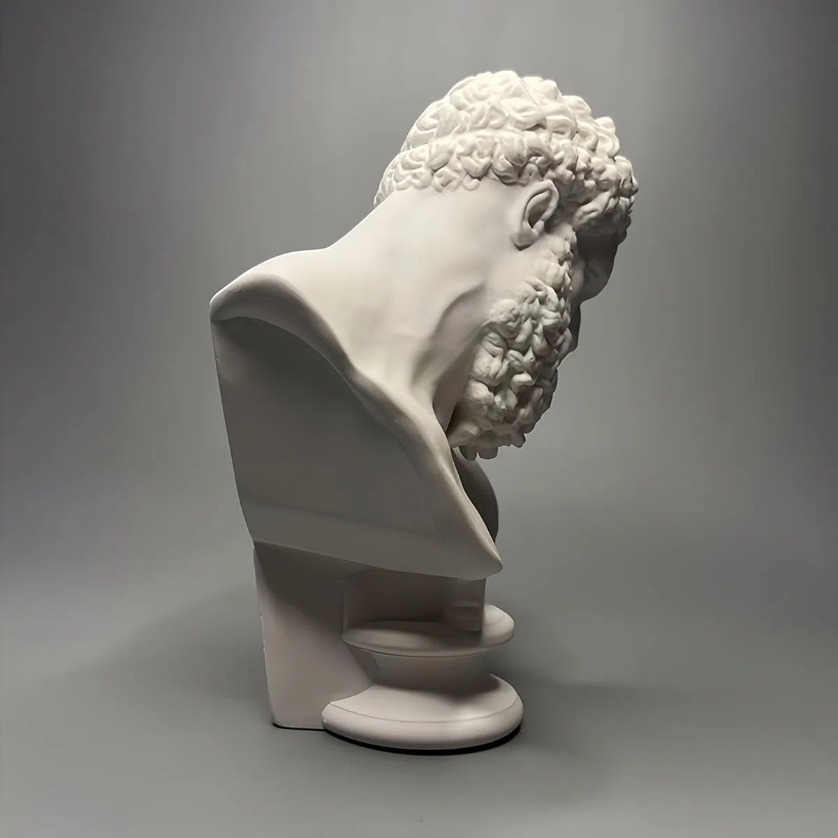 Estatua de busto, figura griega, mitología griega, escultura de busto de Hércules, figura para decoración de oficina en casa, adorno de yeso, decoración de estantería, práctica de bocetos, regalo de