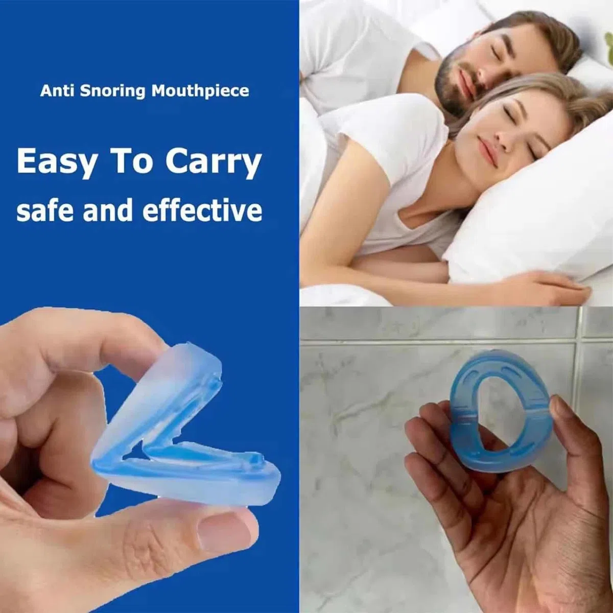 YUNFAN Anti Snoring Mouthpiece - Universal Size,Anti Snoring Devices for Sleep,Food Grade Material Snore Mouth Guard,Instantly Quiet Antisnoring Device Mouthpiece,Make The Night Quiet(2)