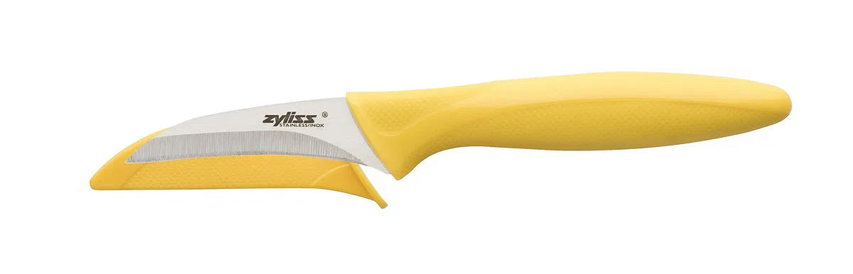 Zyliss E920144 Juego de Cuchillos de 6 Piezas, Múltiples Tamaños, Acero Inoxidable, Multicolor/Blanco, Cuchillos de Cocina Multiusos, Apto Para Lavavajillas