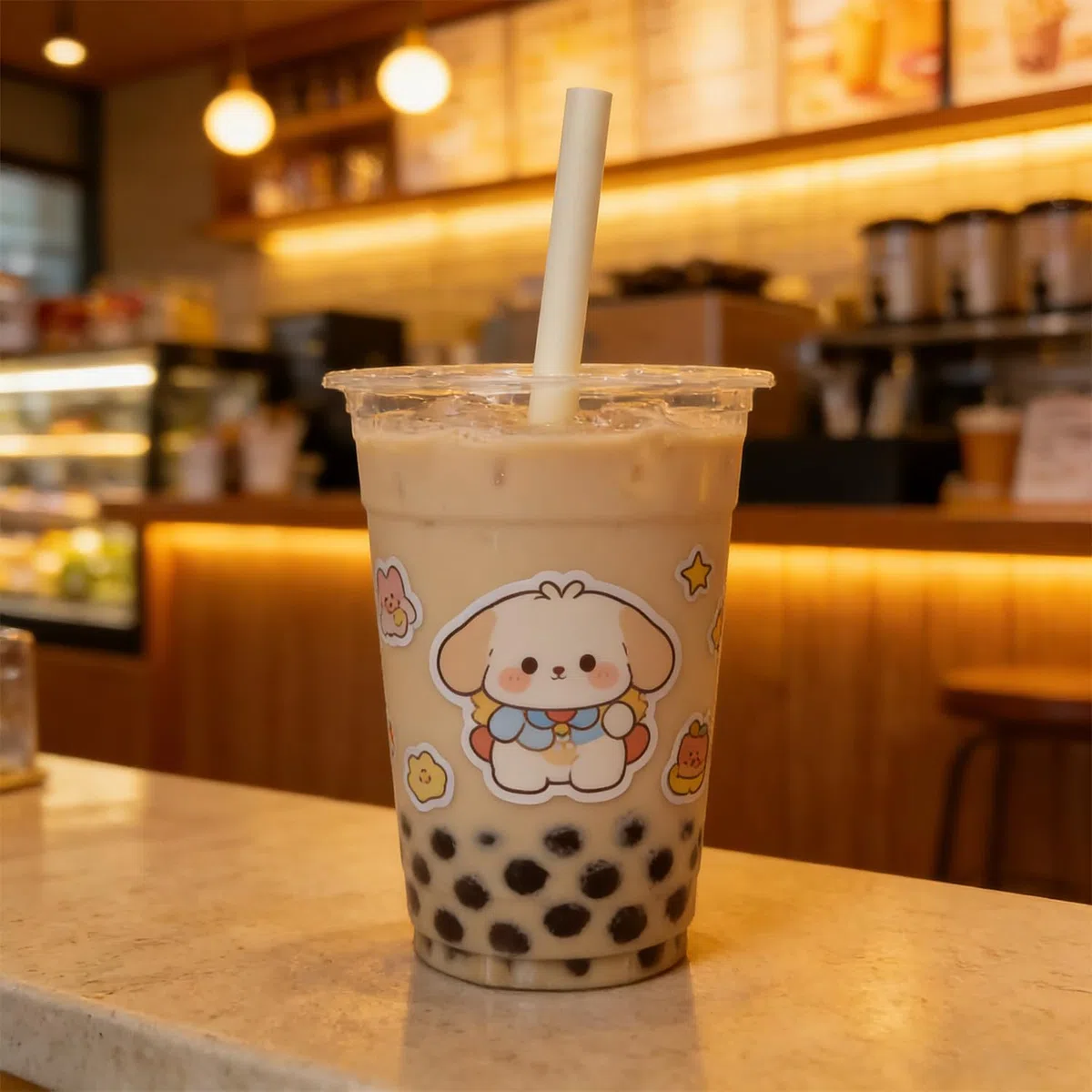 12 mm de Extra Ancha Pajitas de Fibra de Bambú, 200 Biodegradables Bambú Pajitas de Bubble Tea | Pajitas Desechables con Gran Apertura | Para té Boba, Jumbo, Batidos de Leche y Batidos