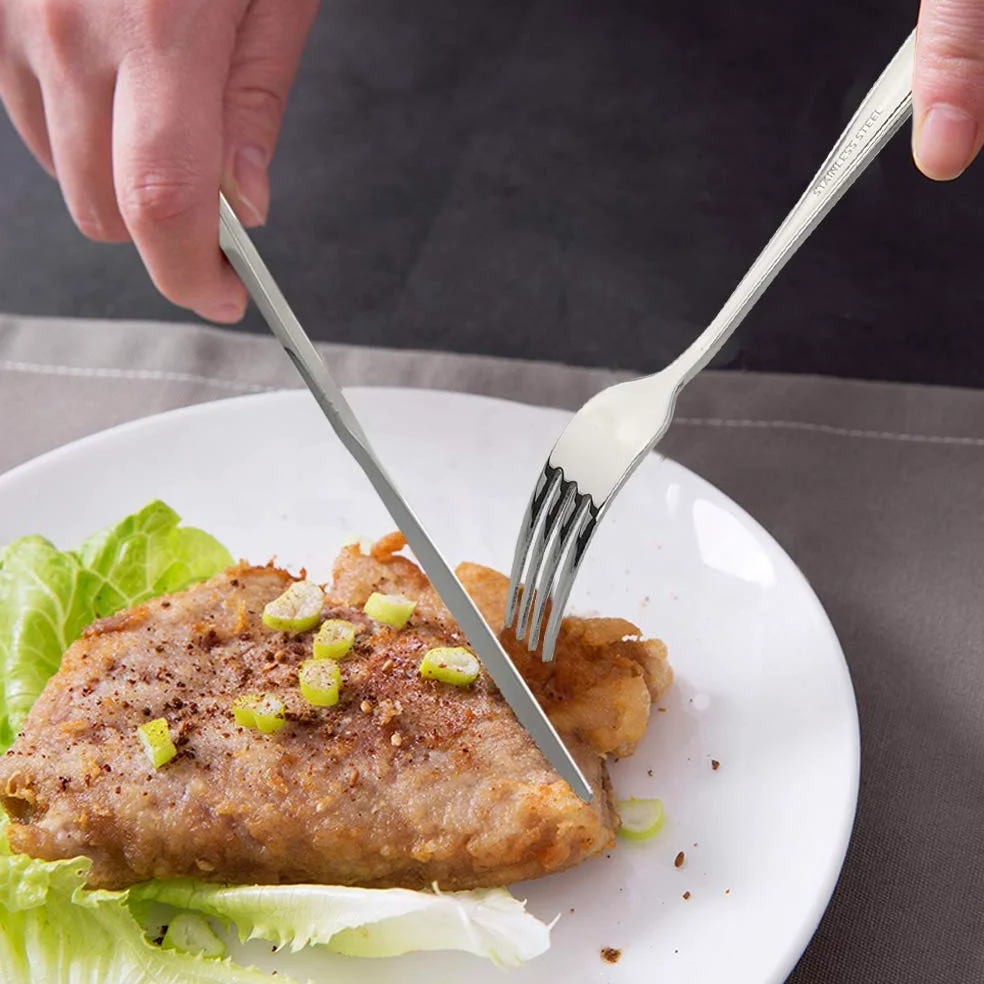 48 Piezas de Cubiertos de Acero Inoxidable, Servicio para 12 Personas