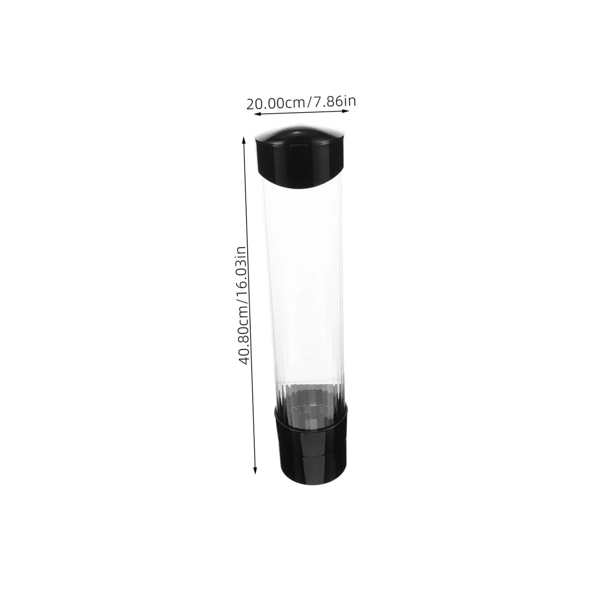 WOONEKY Dispensador de Vasos Desechables Montado Pared Soporte Automático para Tazas Plásticas Dispensador Individual Preciso para Oficina y Máquina de Agua Color Negro Elegante
