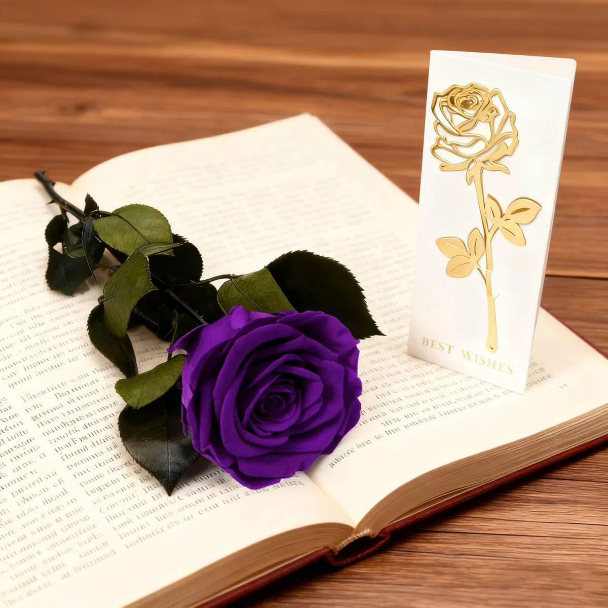 Yamonic Rosa Eterna Regalos Mujer, Rosa Eterna Natural Preservada Regalo Cumpleaños Mujer,Flores Preservadas con Tallo Regalo Navidad San Valentín Rosa Dia de la Madre