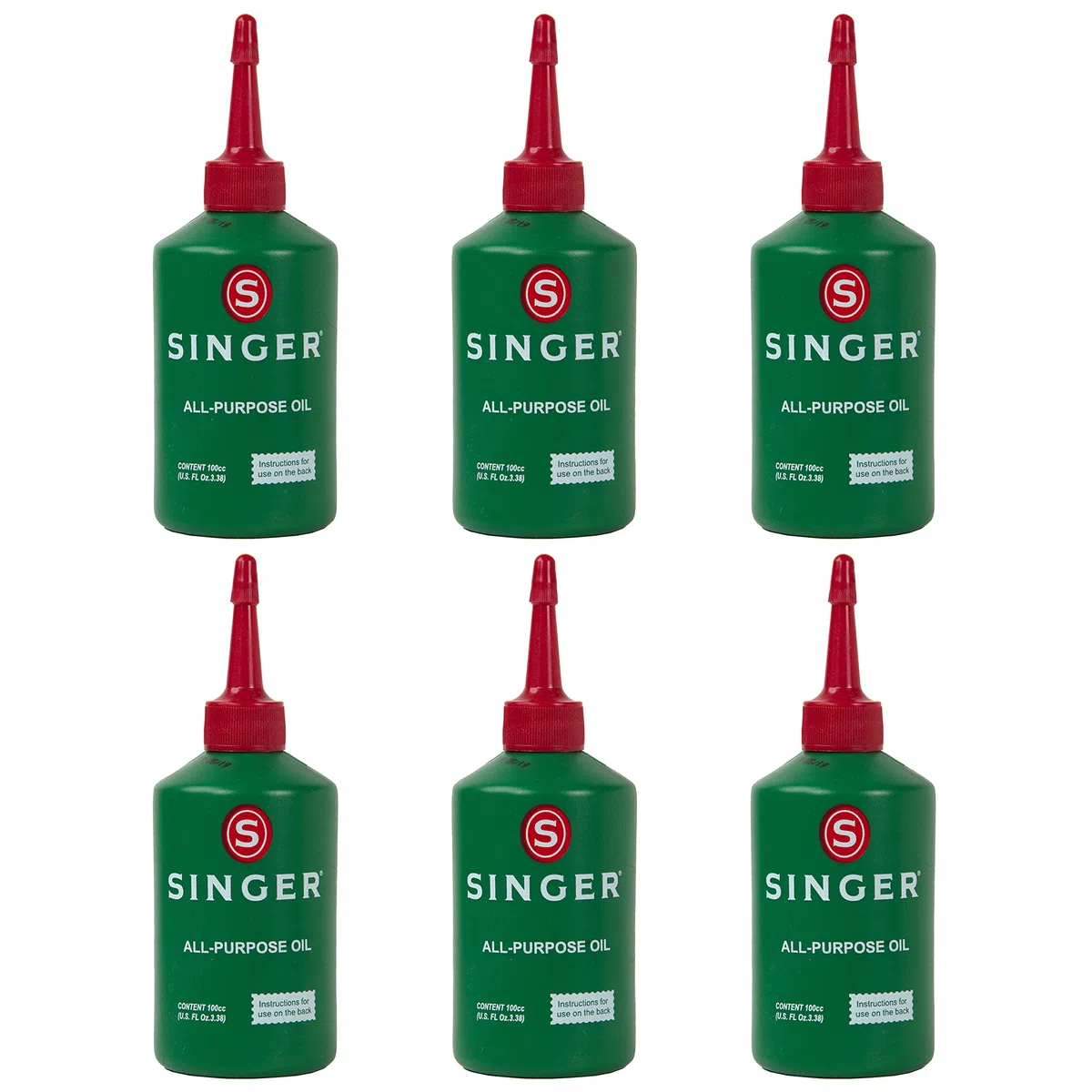 Aceite para máquina de coser Singer (Pack de 6)