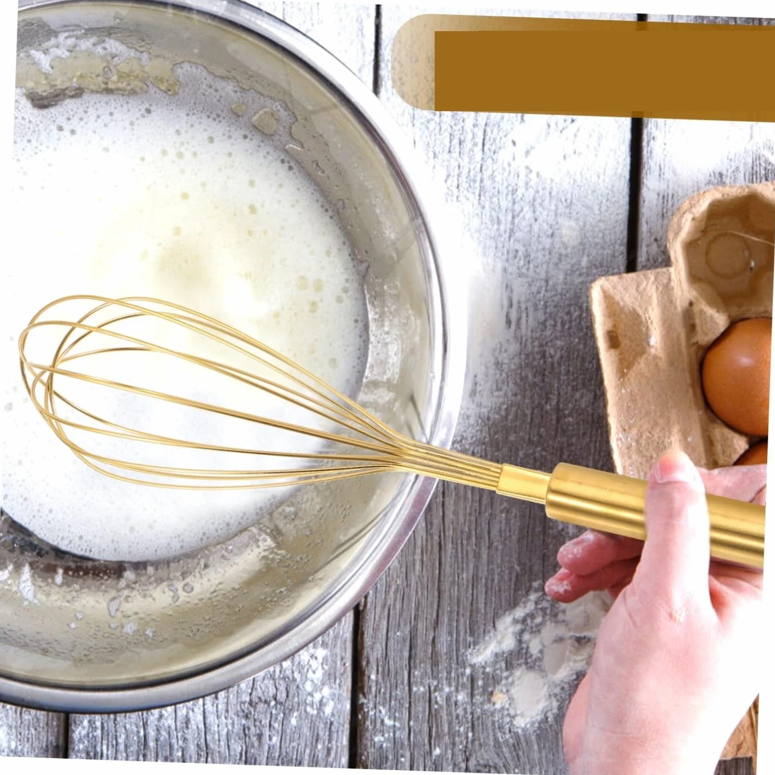 Varillas de Batir para Cocinar Batidor De Huevos Portátil De Mano Con Forma De Globo, Suministros De Cocina For Salsa Manual, Mezclador De Harina Y Huevo De Acero Inoxidable Huevos, Espumar, Batir(12i