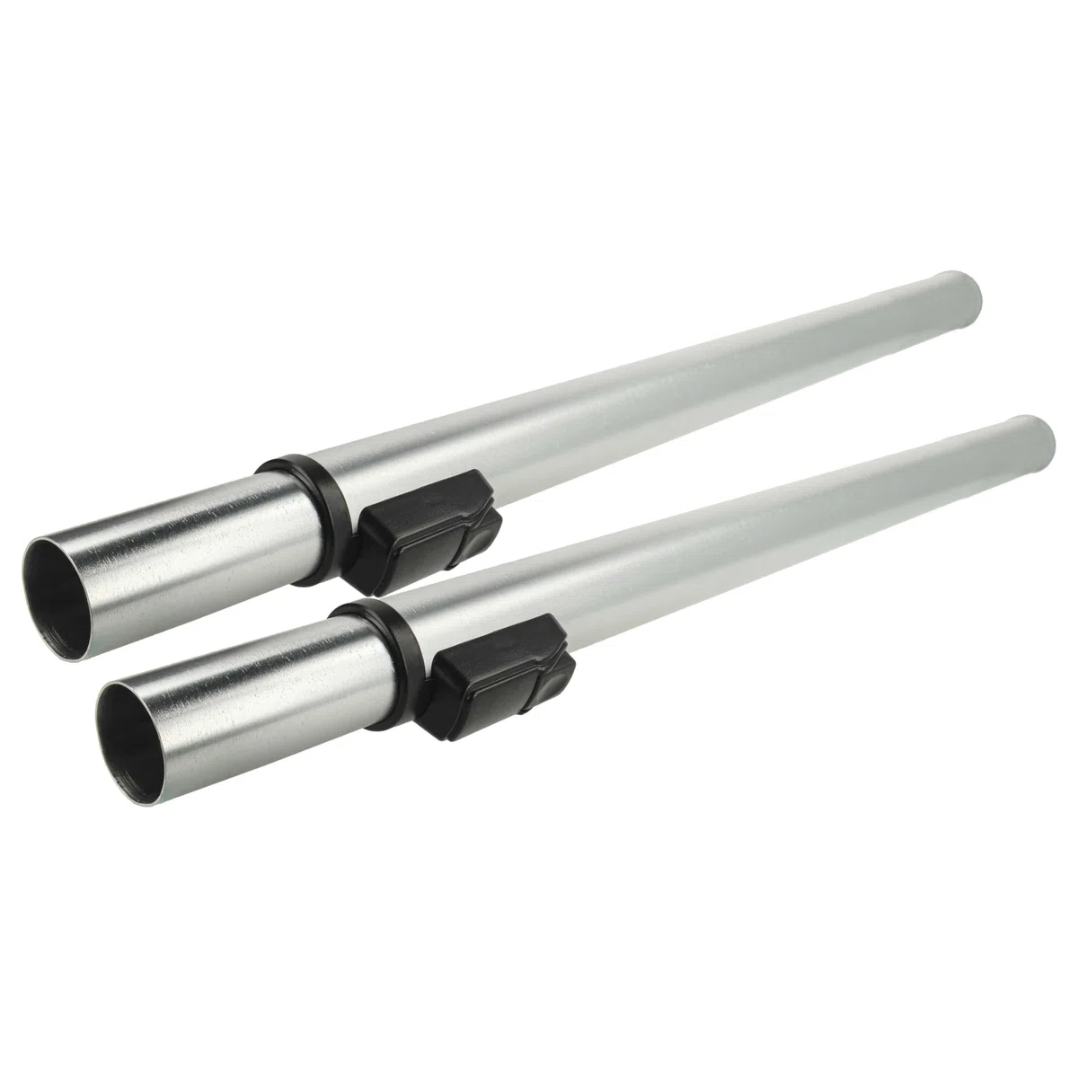 vhbw 2x Tubo aspirador compatible con Nilfisk VP300, VP600 aspiradora - conexión de 32 mm, 60-94 cm, negro/plata