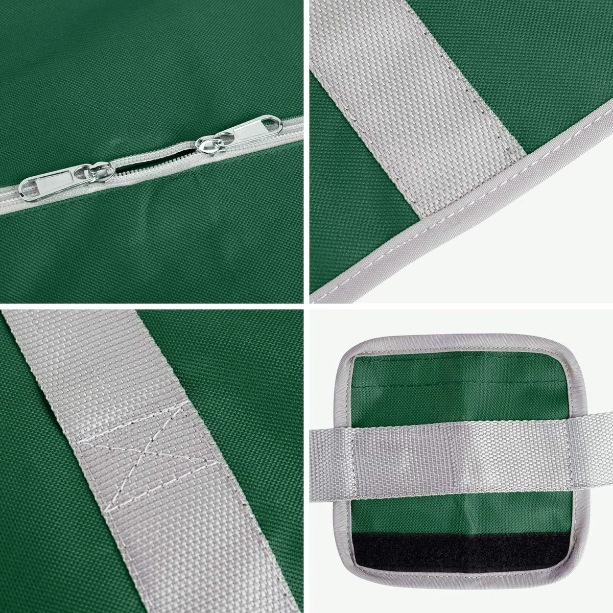 SALCAR Bolsa de Almacenamiento para árbol de Navidad, para Árbol de Navidad Artificial de 1,8 m / 2,1 m / 2,4 m / 2,7m, Tela Oxford 600D, Impermeable, a Prueba de Polvo, Plegable, con Asa- Verde,150cm