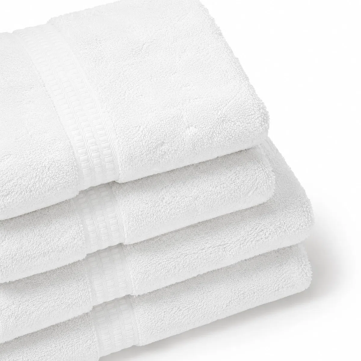 TRAMAS+ Toallas de Baño Grandes, Pack de 4 Toallas Premium 700 GR, 100% Algodón, Secado Rápido y Absorbente, 2 Toallas de 70x140 cm y 2 Toallas de 50x100, Blanco