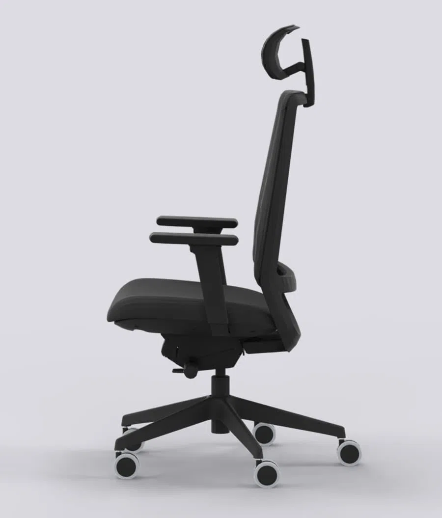 Silla de Oficina ergonómica Negra Top Gama Profesional Sense Silla o sillón de Escritorio