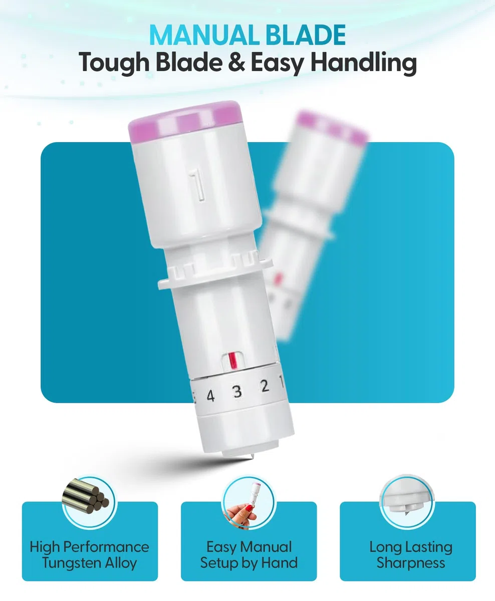 Silhouette America 1mm Manual Adjust Blade for Models, 1 mm, Aleación, Hoja Premium para Cameo 4 y Portrait 3