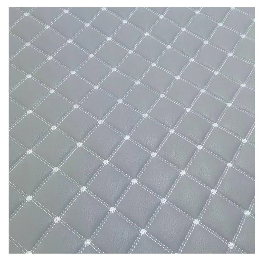 Tela de Cuero para tapizar Acolchado,Manualidades Sintetico por Polipiel Vinilo Cojines Bolso(Gray,1.6x6m)