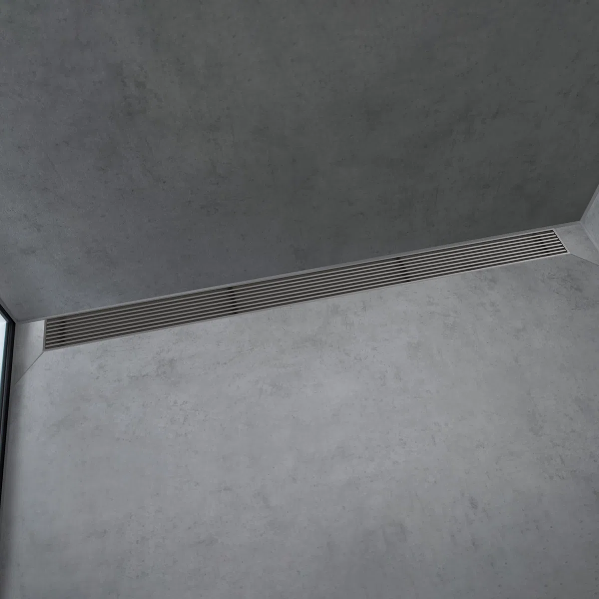 hansgrohe RainDrain Match Boardwalk - Desagüe de ducha lineal para 35 1/4 pulgadas con marco de altura ajustable en acero inoxidable cepillado, drenaje rectangular de acero inoxidable para piso de