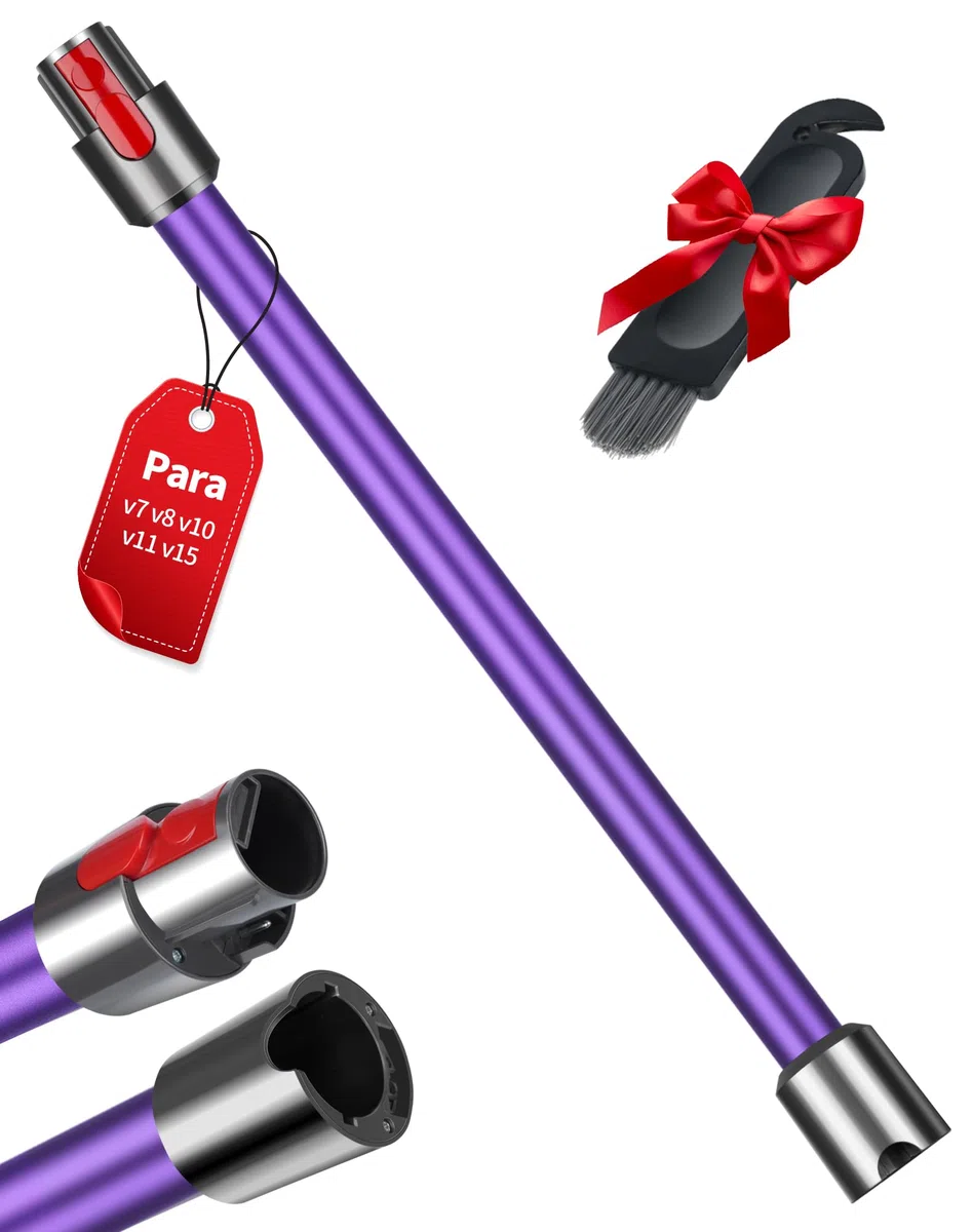 LAOYE Tubo de Extensión de Repuesto para Dyson V7 V8 V10 V11 V15 - Tubo Telescópico Rígido con Liberación Rápida para Aspiradora Dyson - 72 cm