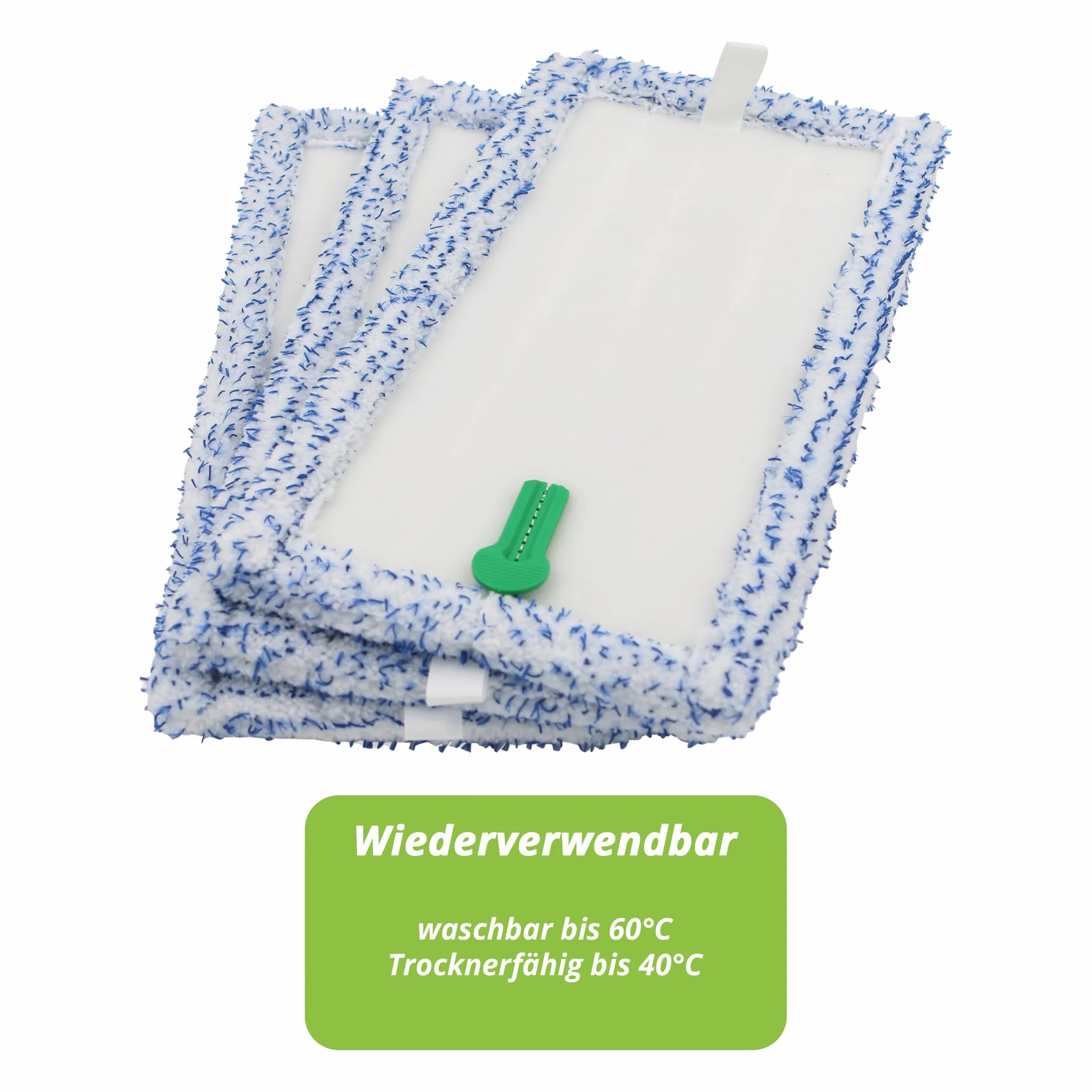 3 paños de limpieza, paños de repuesto, adecuados para limpiaparabrisas Vorwerk SP600 SP 600, limpiador de suelos duros, aspirador, así como trapeador de succión de batería Vorwerk SPB100 SPB 100