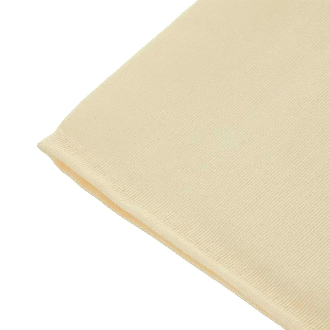 Genérico Cubre Canapé Cama Tejido Loneta con Fuelle Inglés, 50% Algodón 50% Poliéster, Cubre Somier, Color Crema, Cubre Canapé para Somier, Fabricado en España (150 x 190/200 x 30 cm, Beige)