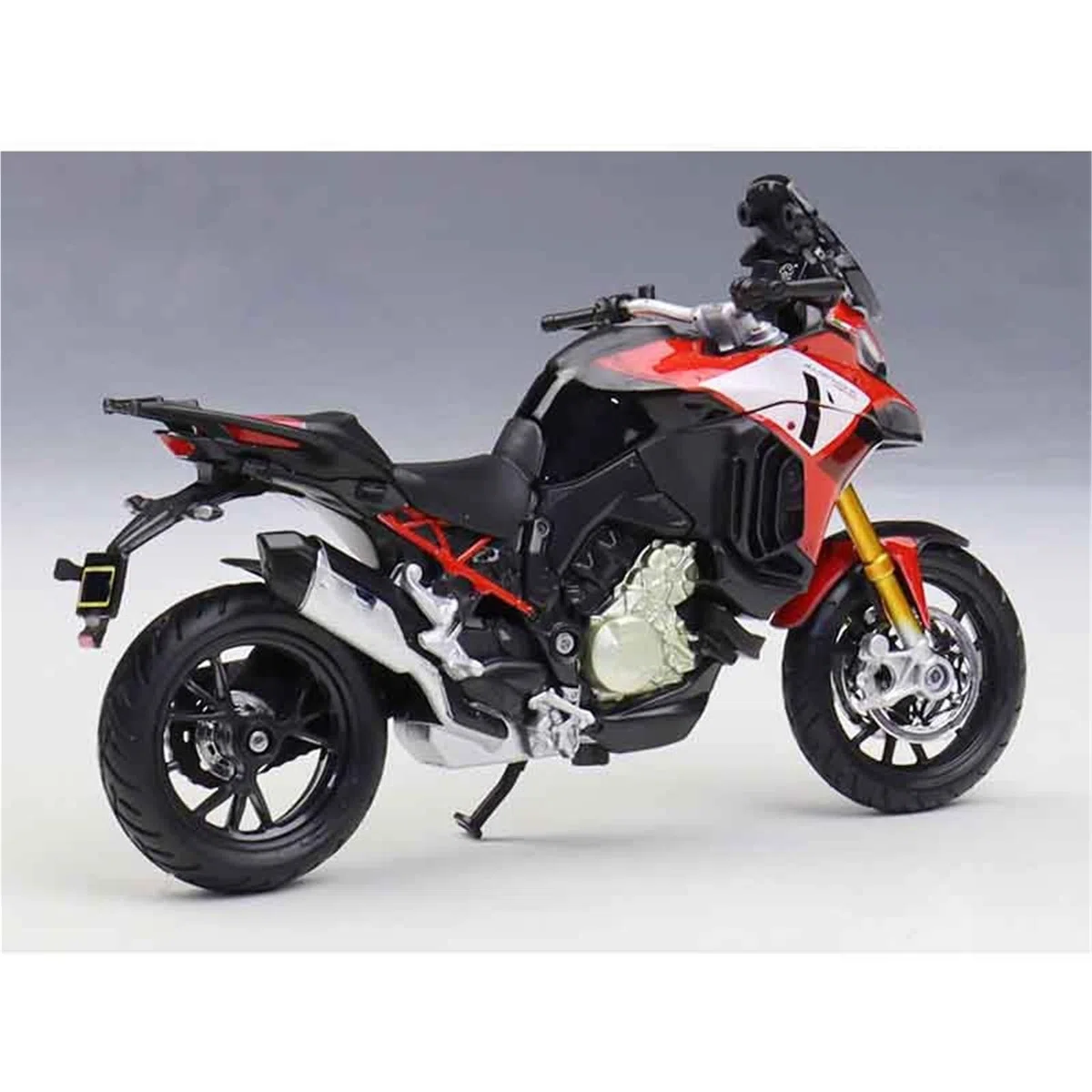 para Ducati Multistrada V4 V 4 Motocicleta Pesada De Aleación Simulada Modelo 1:18