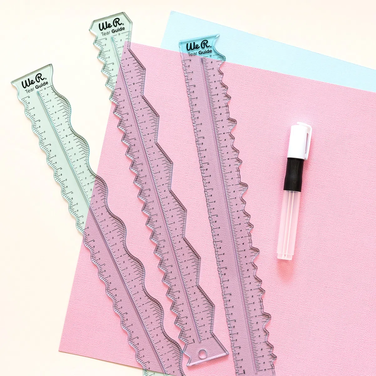 We R Memory Keepers Reglas para Rasgado 3 PK