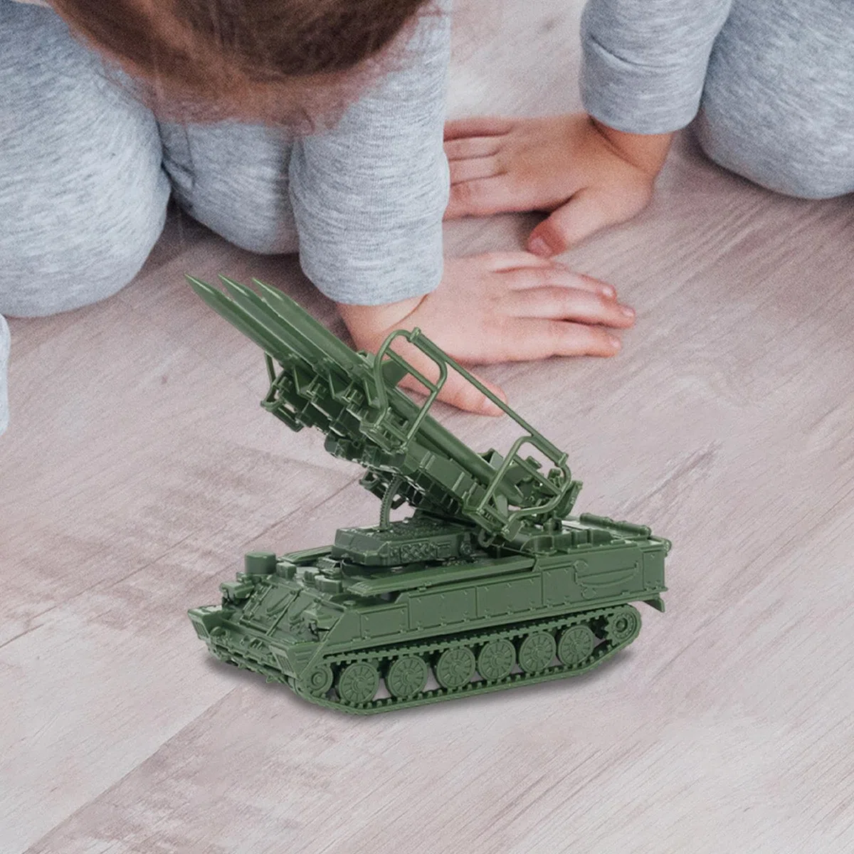 Tanque Modelo 1/72 Maqueta Blindada Estructura Ensamblaje Manualidades Recreativas Juguetes Creativos Colección PP Adecuado para Aficionados Mesa Orna, Verde