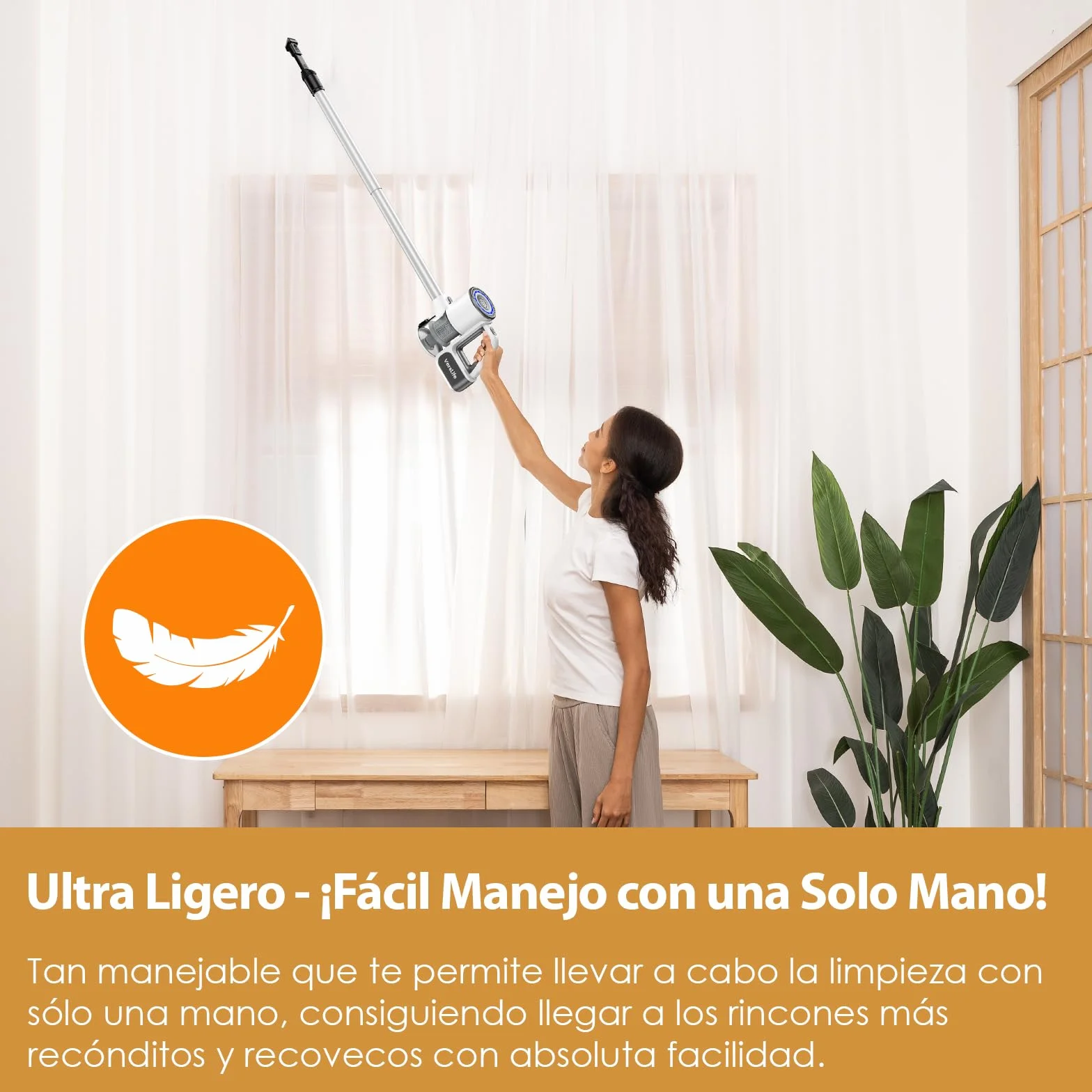 VersLife Aspiradora sin Cable S6PRO,30kPa Aspirador Escoba sin Cable Potente,Diseño Sin Enredos,Filtración HEPA de 6 Etapas,Herramientas Multifuncionales,Aspirador Inalámbrico para Mascotas y Suelos