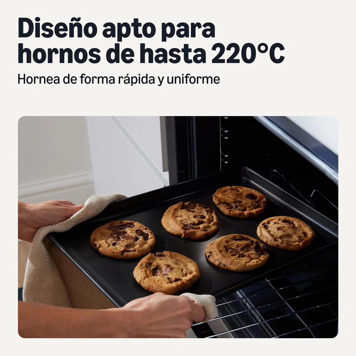 Amazon Basics Juego de 6 Utensilios para Hornear Antiadherentes, Apilables, Aptos para Lavavajillas y Horno