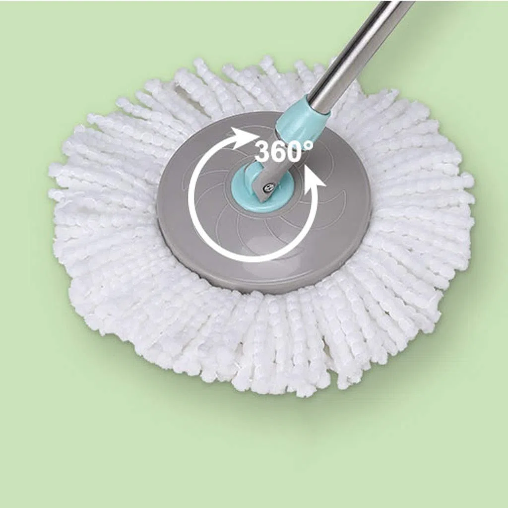 Cabezal Giratorio 360, Cabezal Giratorio de Microfibra para fregona de Suelo para ama de Llaves, fregona para Limpieza de Suelos del hogar Vision