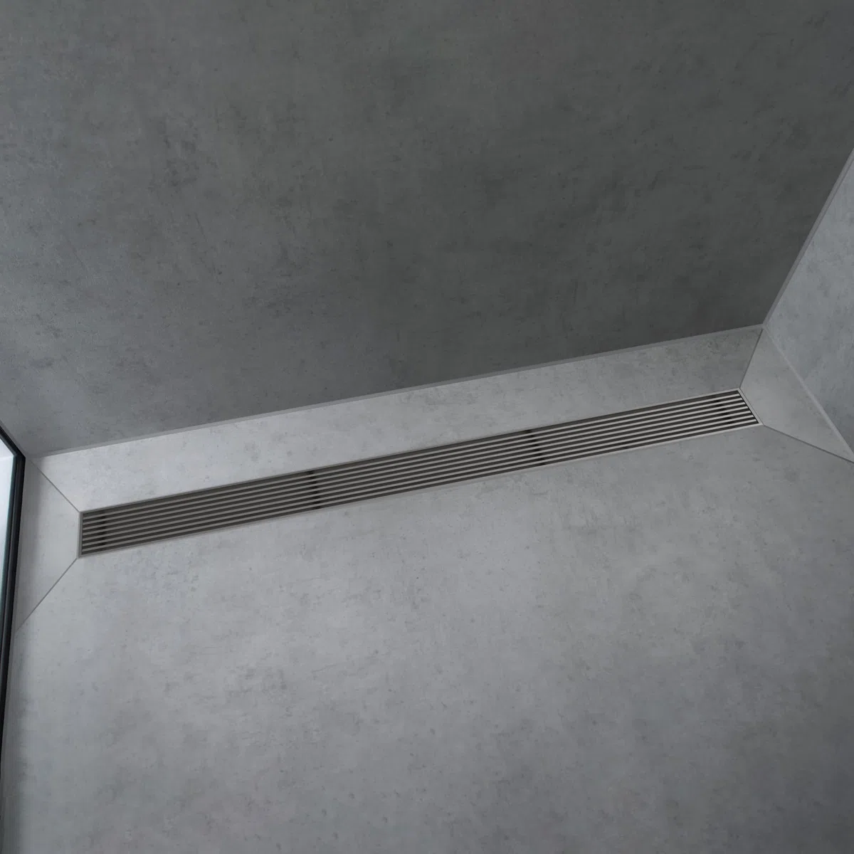 hansgrohe RainDrain Match Boardwalk - Desagüe de ducha lineal para 35 1/4 pulgadas con marco de altura ajustable en acero inoxidable cepillado, drenaje rectangular de acero inoxidable para piso de
