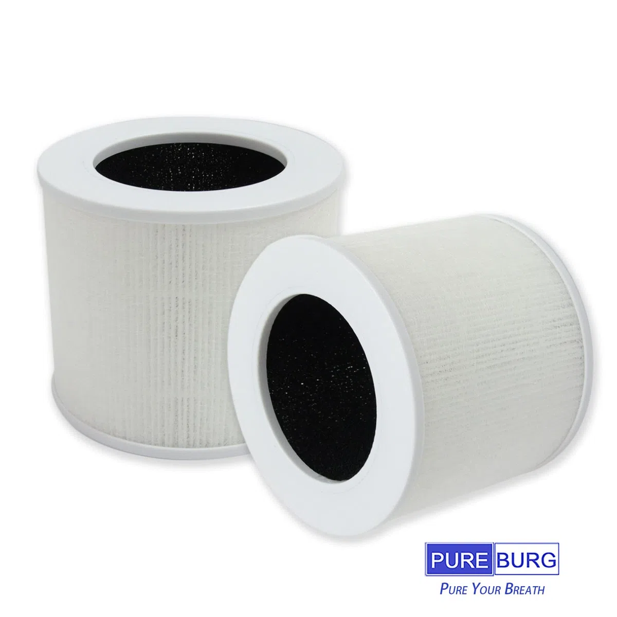 PUREBURG Core Mini - Filtro de Repuesto Compatible Con Levoit Purificador de Aire, Número de Pieza RF, H13, Filtración de 3 Etapas, 2 Unidades