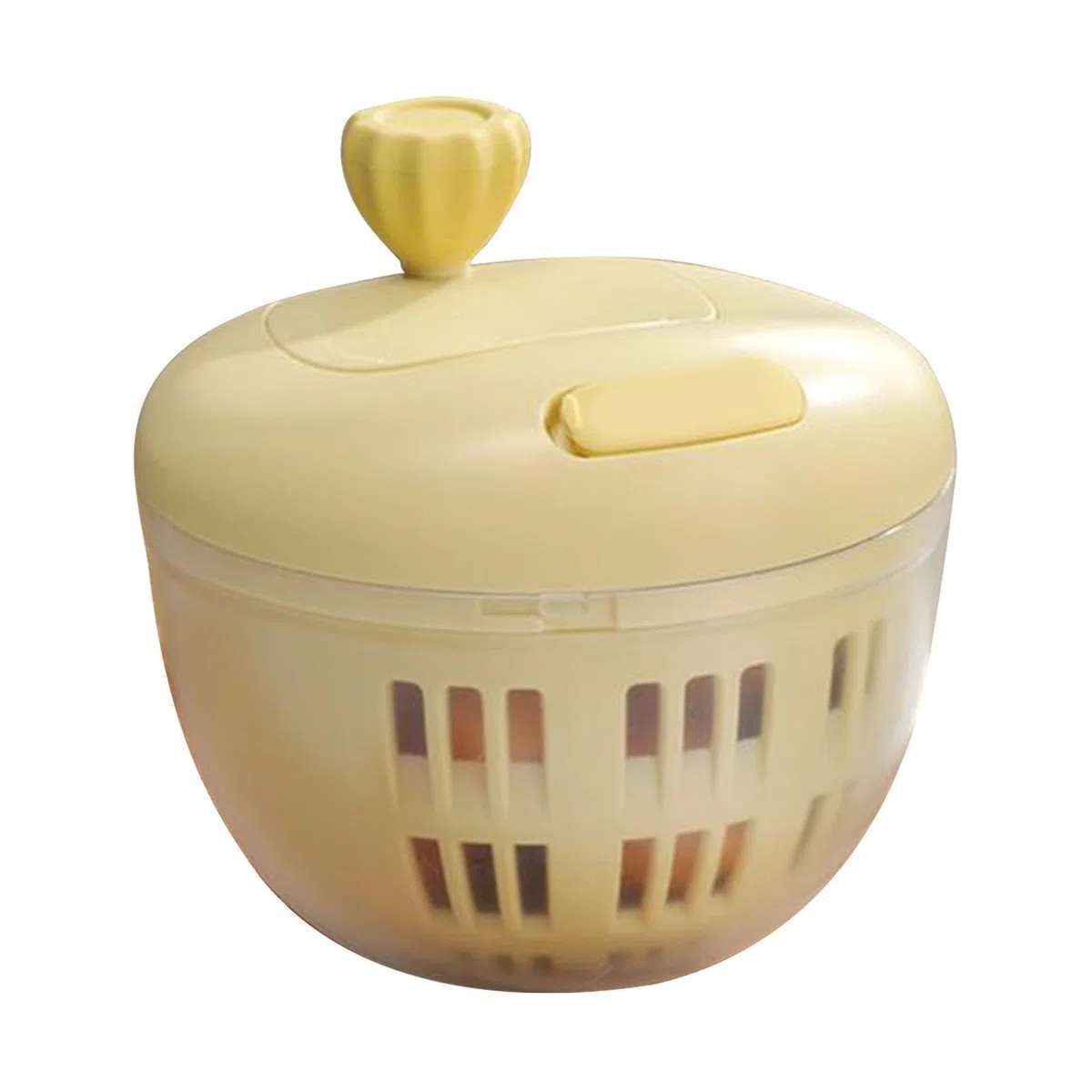 Spinner de verduras – Mini centrifugador de ensalada de 800 ml con base de silicona antideslizante, de frutas compacta y cuenco colador, secadora de lechuga portátil para una preparación